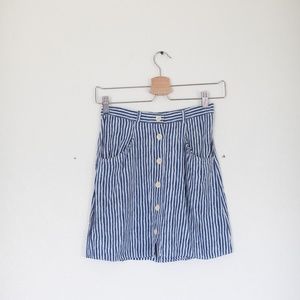 Urban Outfitters Blue and white mini skirt